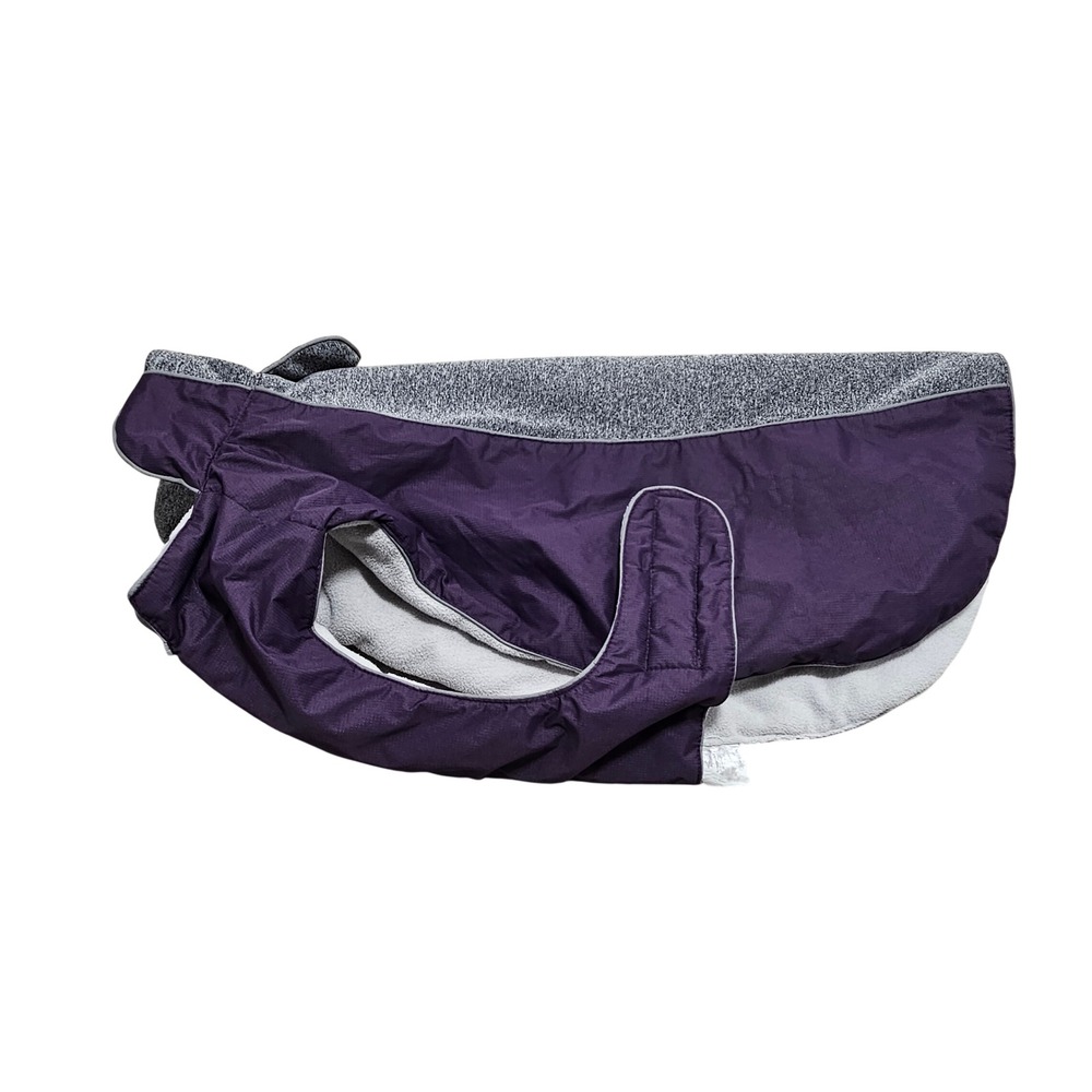 Eddie Bauer Pet Purple Fleece Lined Dog Vest Jacket Reflective Trim Large